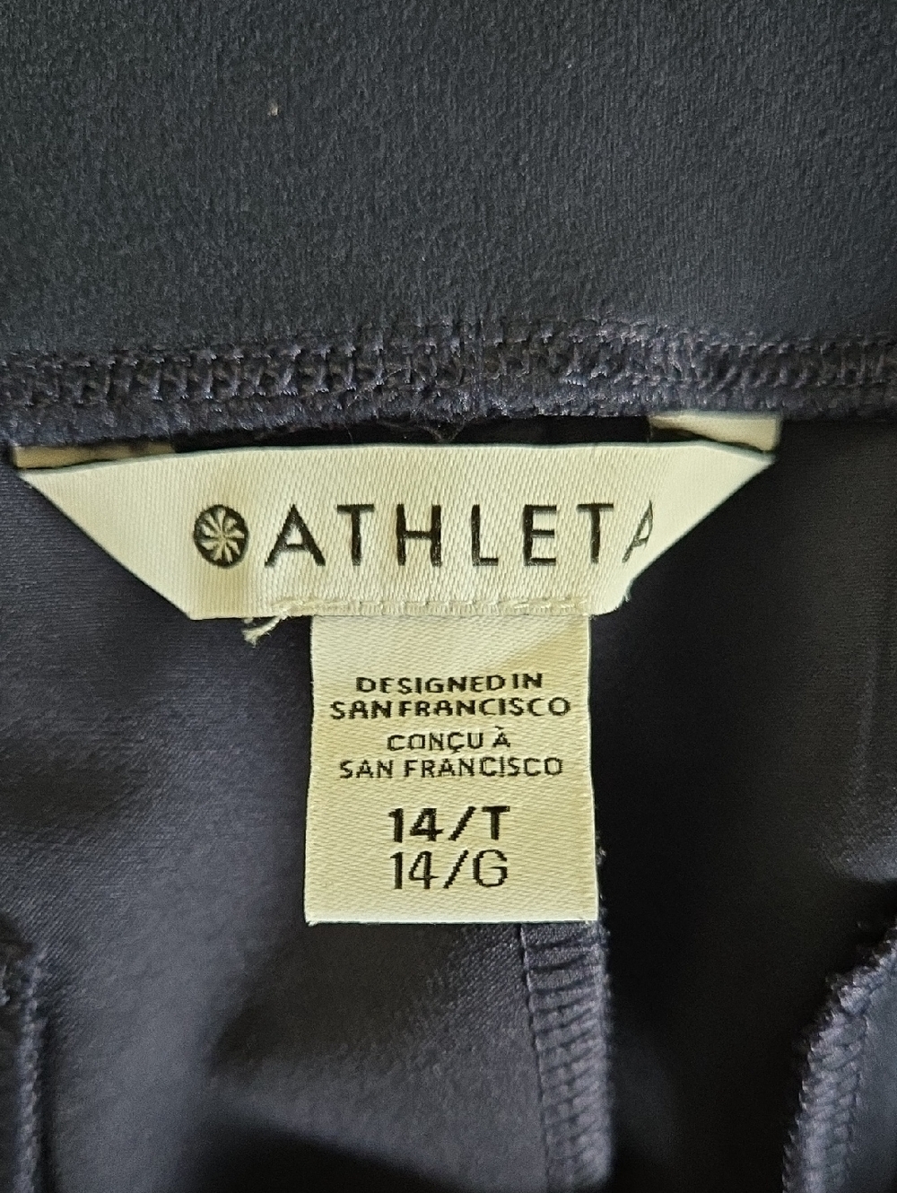 Athleta Women's Endless High Rise Pants Size 14T Blue. Like new! - Picture 5 of 10